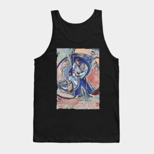 Aikido coloured Linocut No. 1 Tank Top